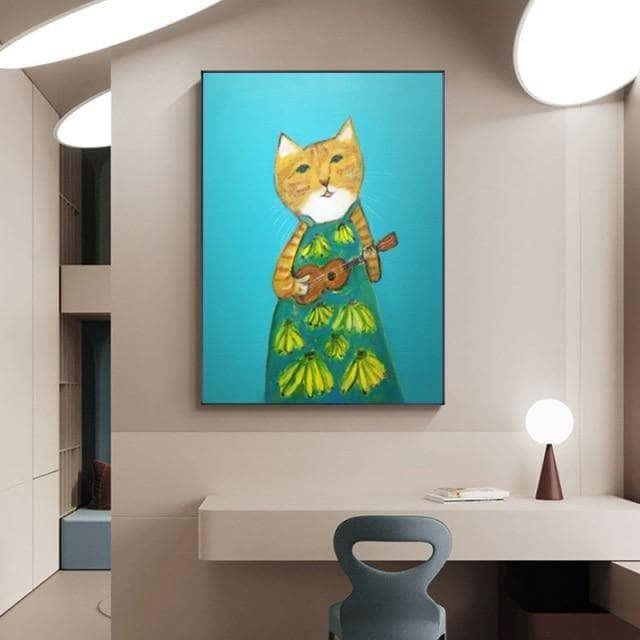 Tableau Chat Coloré Fun Collection 13 Pièces - Montableaudeco