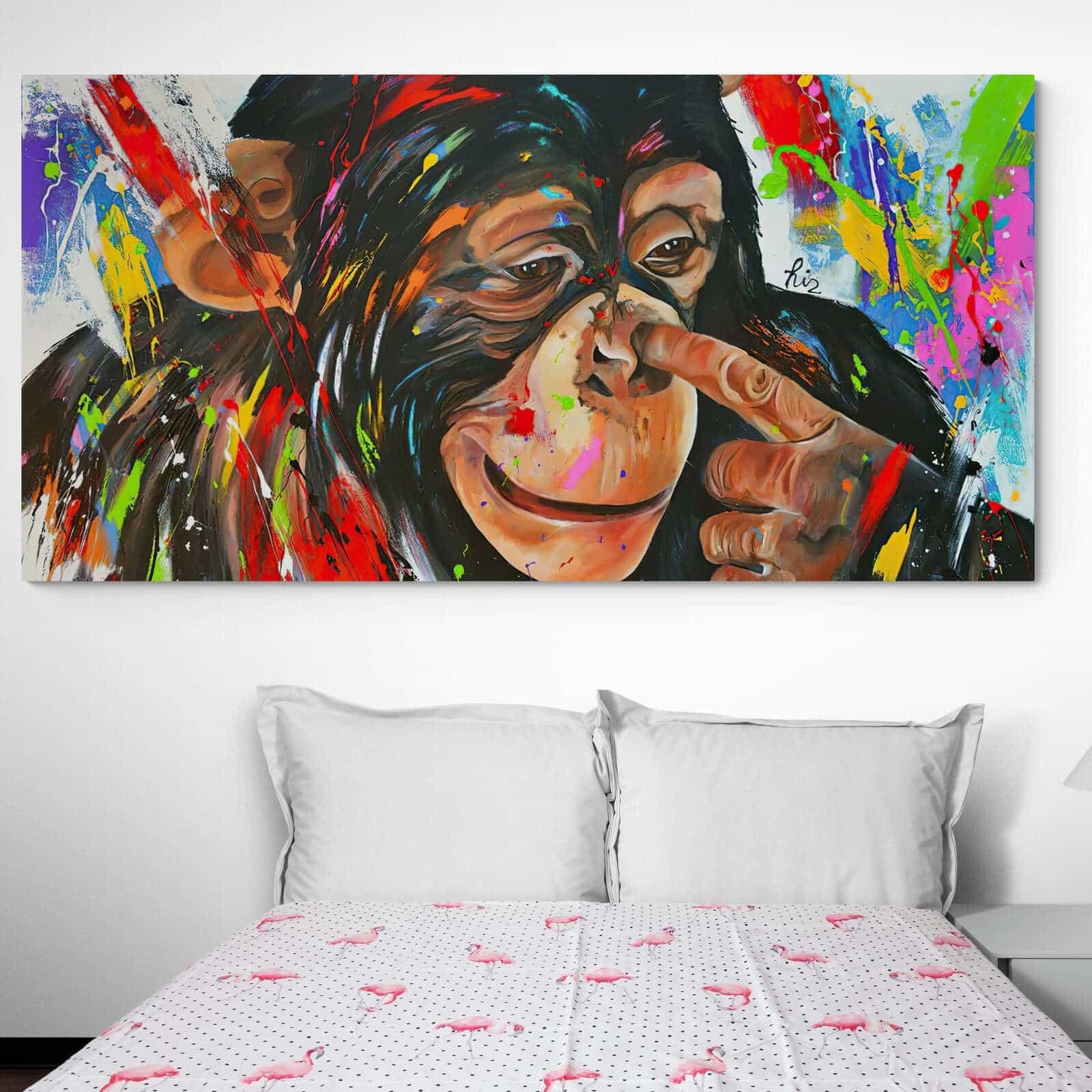 Tableau Singe Coloré - Montableaudeco